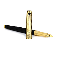 PARKER ASTER ESSENTIAL BLACK & GOLD TRIM FOUNTAIN PEN