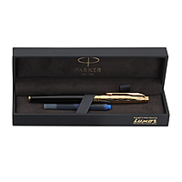 PARKER ASTER ESSENTIAL BLACK & GOLD TRIM FOUNTAIN PEN