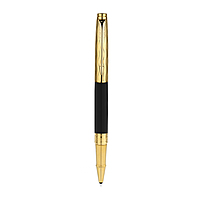 PARKER ASTER ESSENTIAL BLACK & GOLD TRIM ROLLER PEN