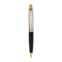 PARKER ASTER ESSENTIAL BLACK & CHROME GOLD TRIM BALL PEN
