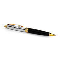 PARKER ASTER ESSENTIAL BLACK & CHROME GOLD TRIM BALL PEN