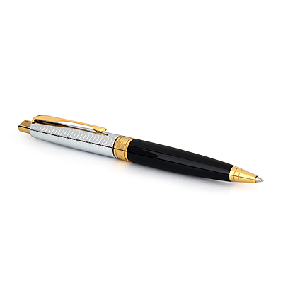 Parker Aster Contemporary Black & Chrome GT Ball Pen