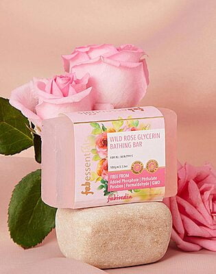 Wild Rose Rose Glycerin Bathing Bar