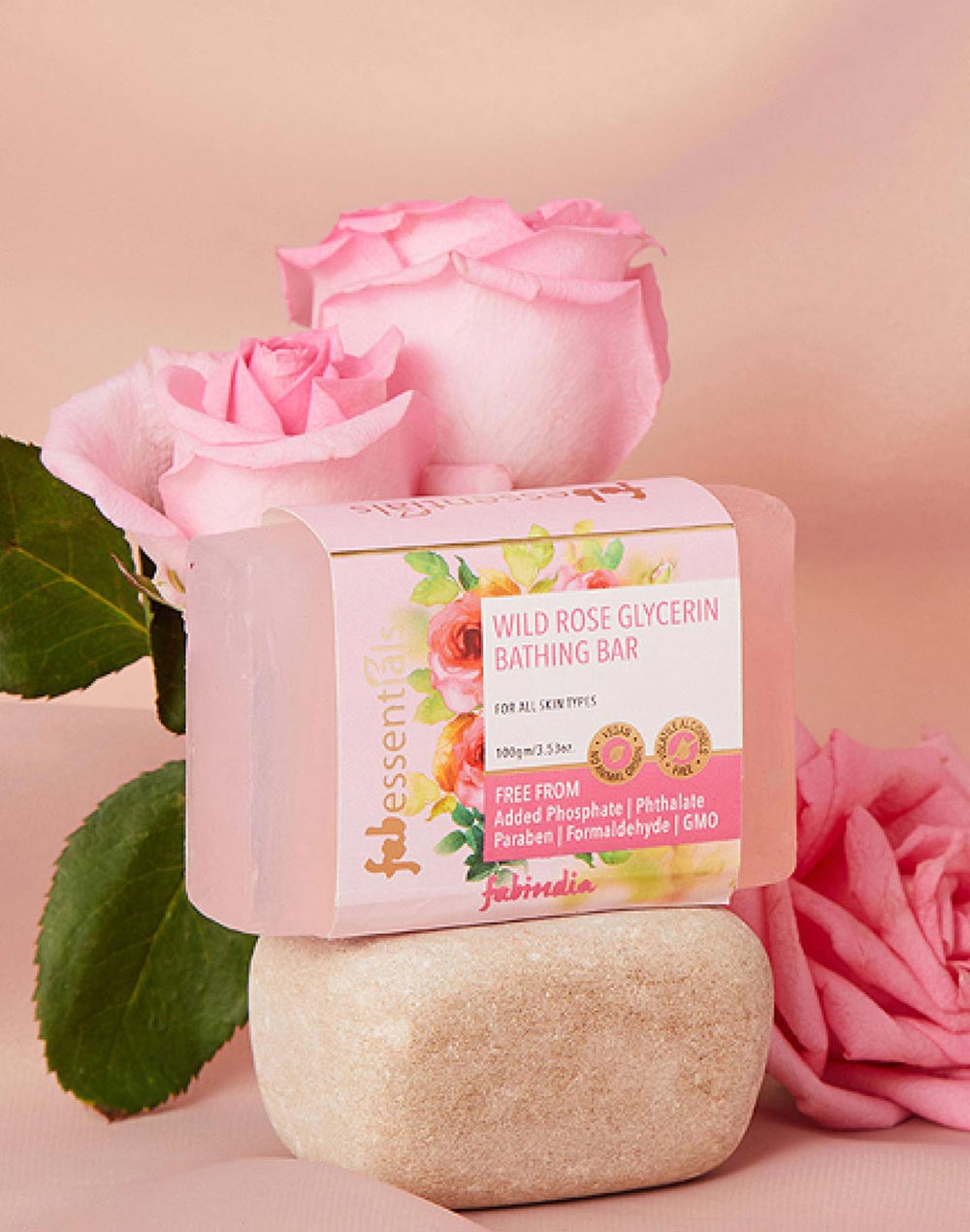 Wild Rose Rose Glycerin Bathing Bar