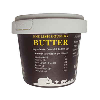 Nutoras English Country Butter - Grass Fed 250G
