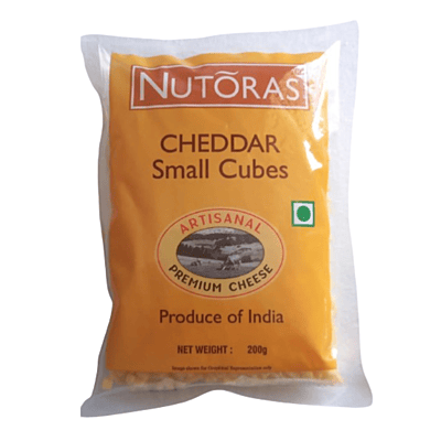 Nutoras Cheddar Cheese Small Cubes 200G Nutoras Cheddar Cheese Small Cubes 200G