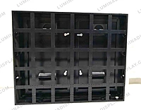 MS GI outdoor LED cabinet 1152 x 960 mm for P6 192 x 192 modules, back service – Lumina