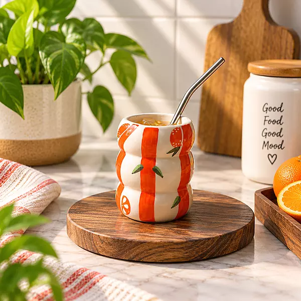 FORA Bloom Sipper with Steel Straw