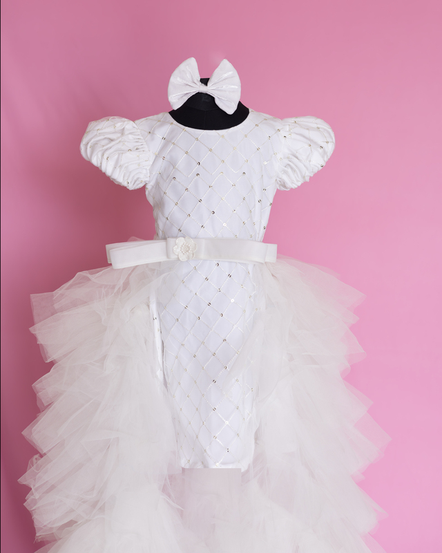 Frosted Ruffles Princess Gown