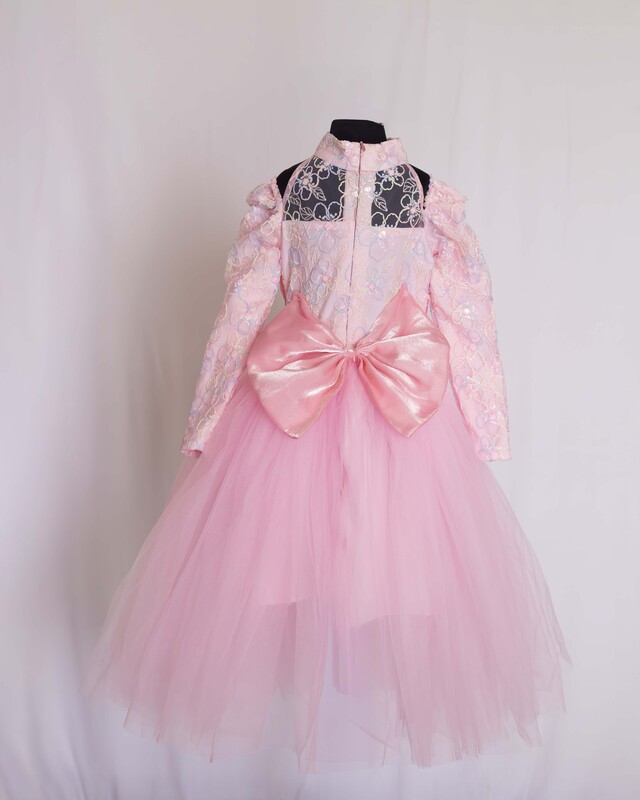 Pink Petal Twirl Dress