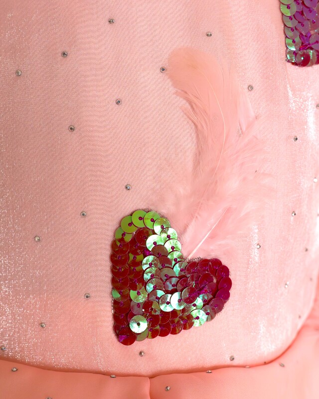 Peachy Heart Princess Dress