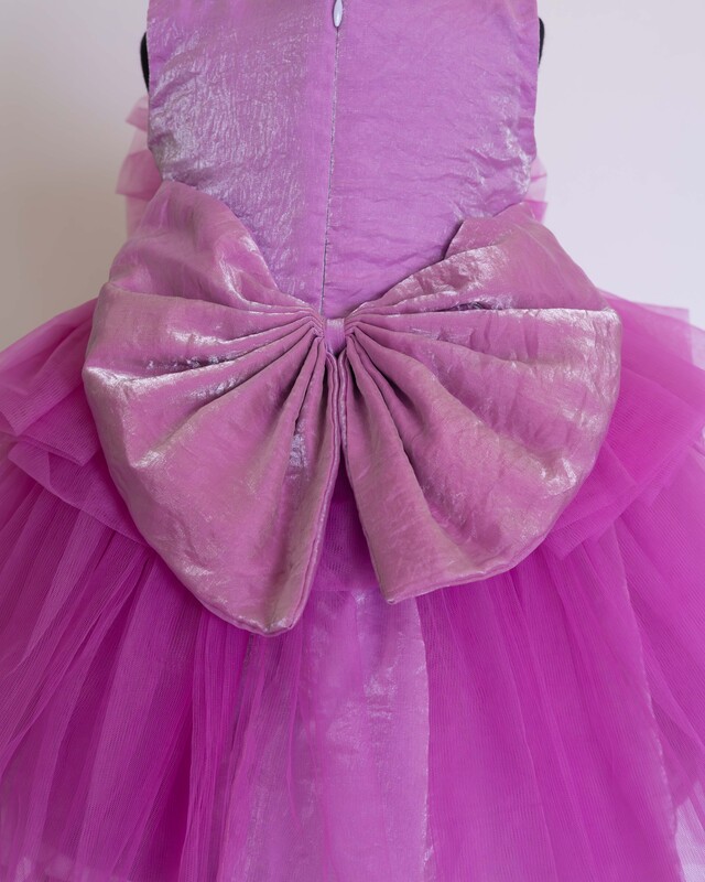 Fairy Flare Tulle Rose Dress