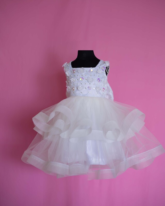 Fairy-Tale White Tulle Gown