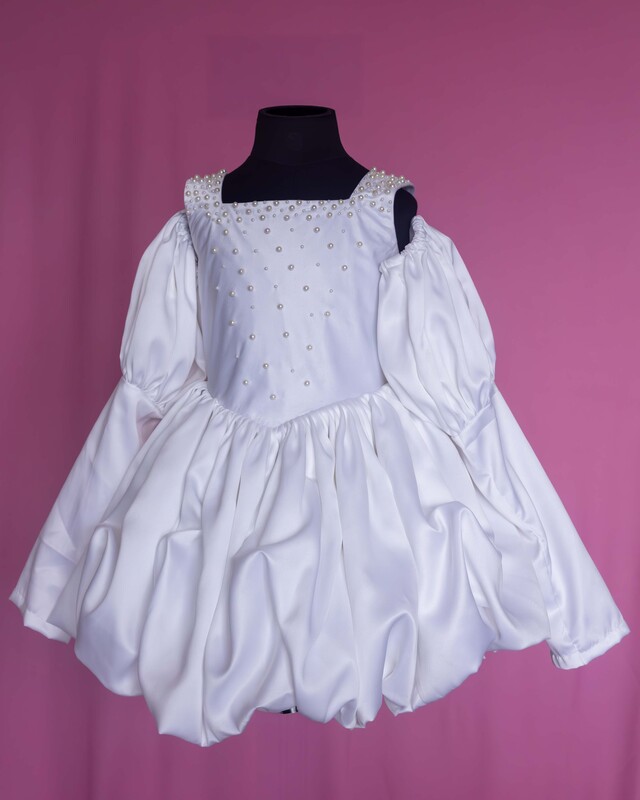 Ivory Pearl Bloom Dress