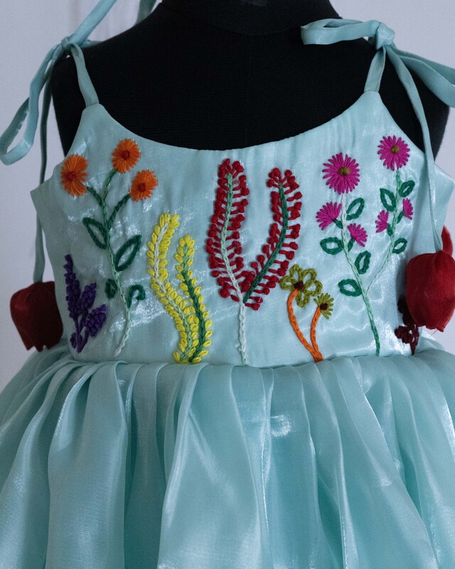 Pastel Blue Blossom Dress