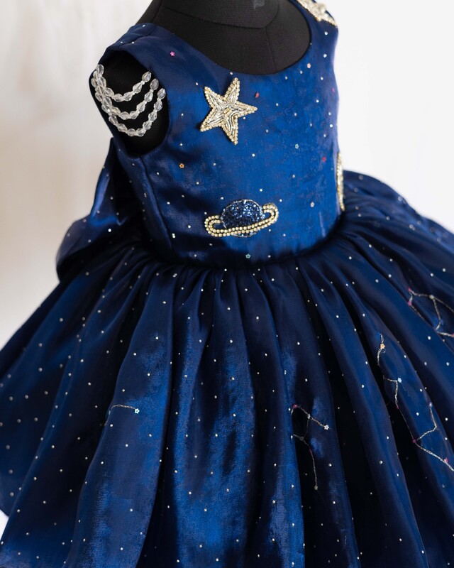 Blue Interstellar Magic Dress