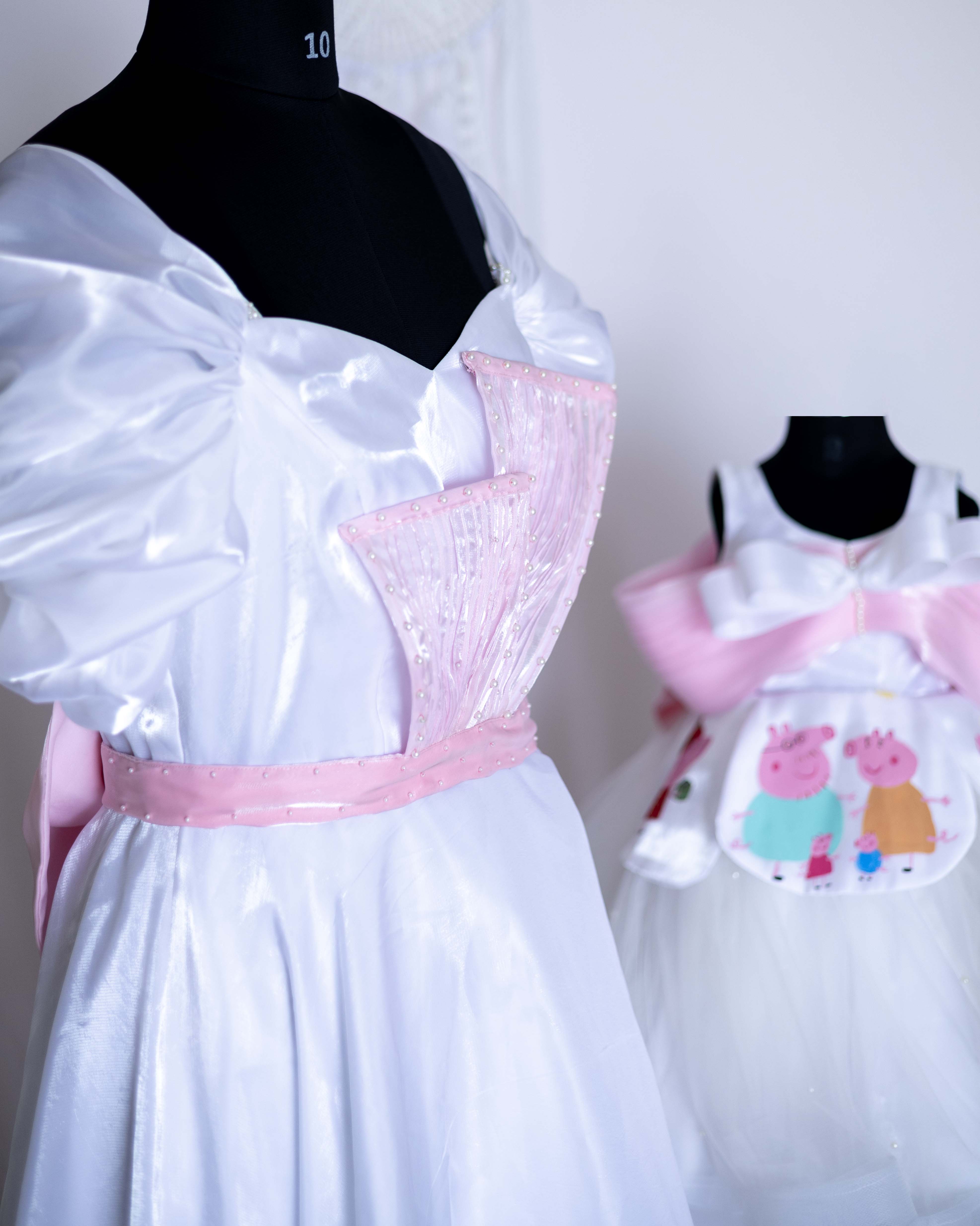 Luminous Pearl White Gown