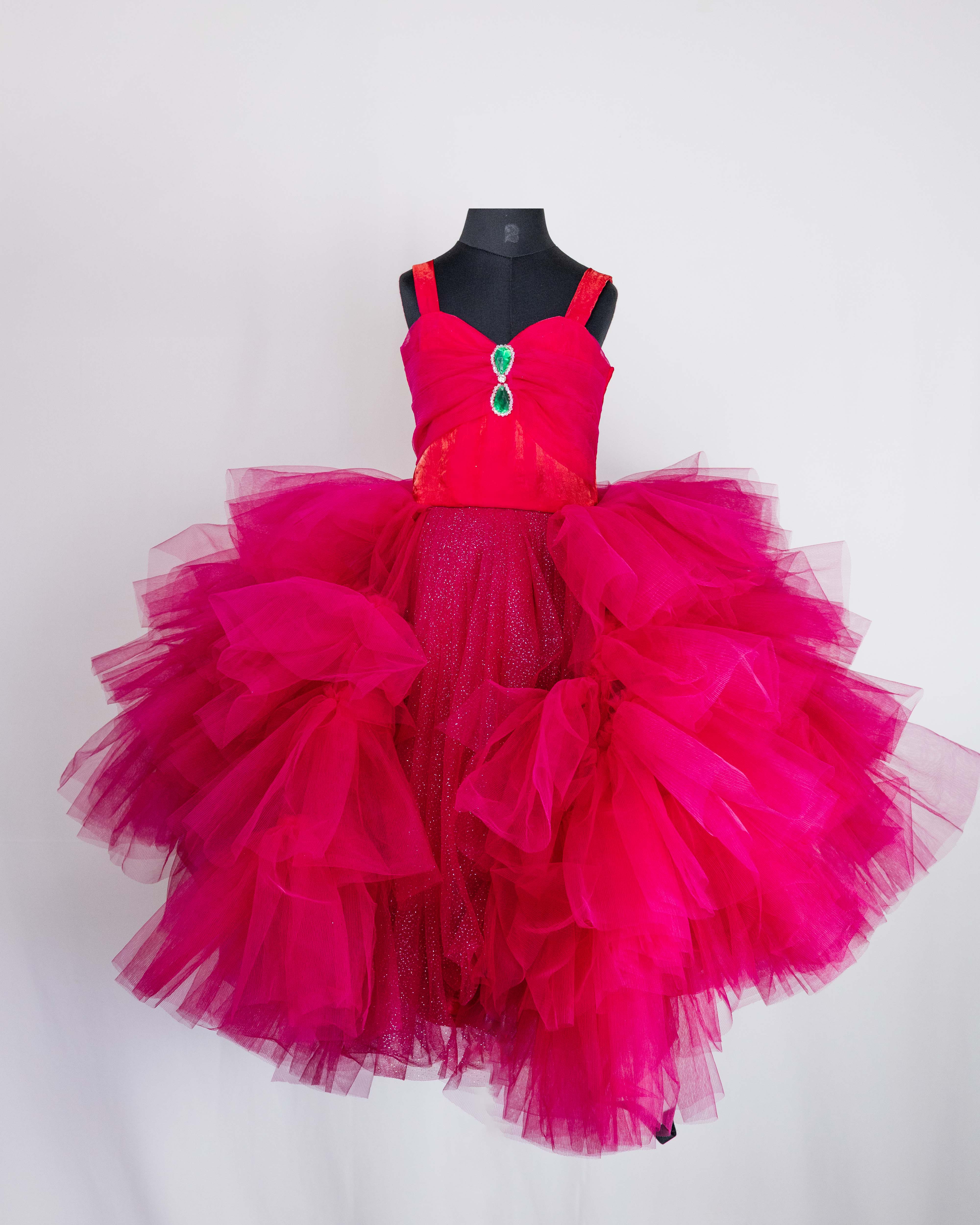 Crimson and Magenta Fairy Tale Dress