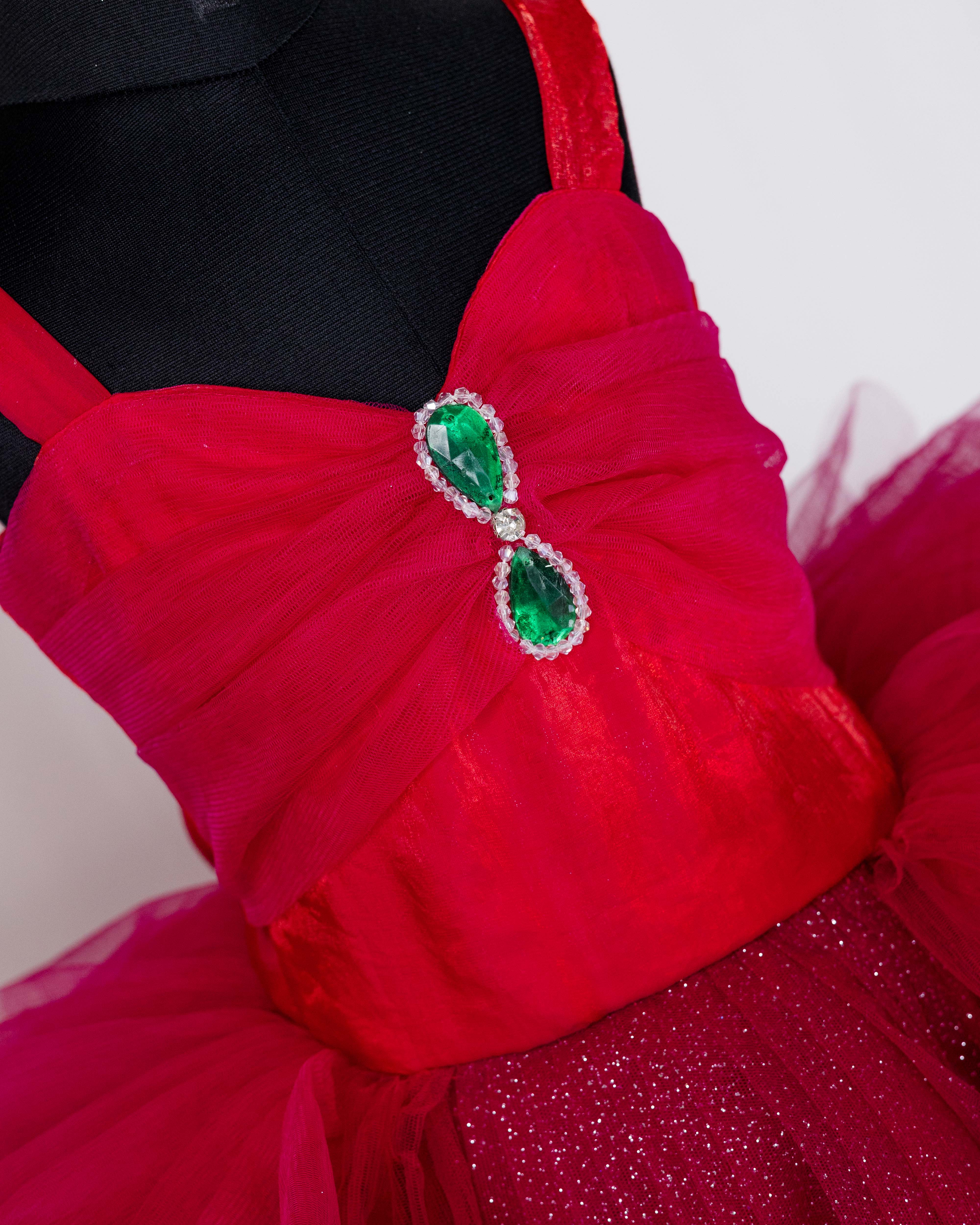 Crimson and Magenta Fairy Tale Dress