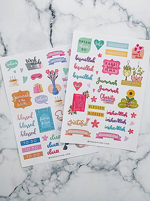 Muslimah Journalling Sticker Pack
