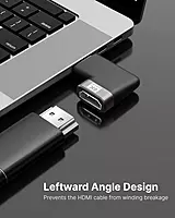 8K HDMI Male Female 90 Degree right angel Connector Supports 8K @60Hz, @120Hz, Dynamic HDR , 3D & eARV