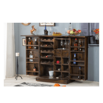 Sheesham Wood Bar Cabinet Rack Hard and Soft Drinks Storage Cabinets Sheesham Wood Furniture Wine Wisky Scotch All Type Drinks Bar Cabinet for Living Room (Natural Brown Finish) Sheesham Wood Bar Cabinet Rack Hard and Soft Drinks Storage Cabinets Sheesham Wood Furniture Wine Wisky Scotch All Type Drinks Bar Cabinet for Living Room (Natural Brown Finish)