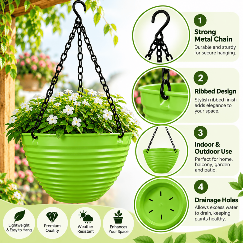 9 inch Hanging Basket Metal Chain /ecsha