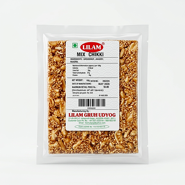LILAM MIX CHIKKI 100GM