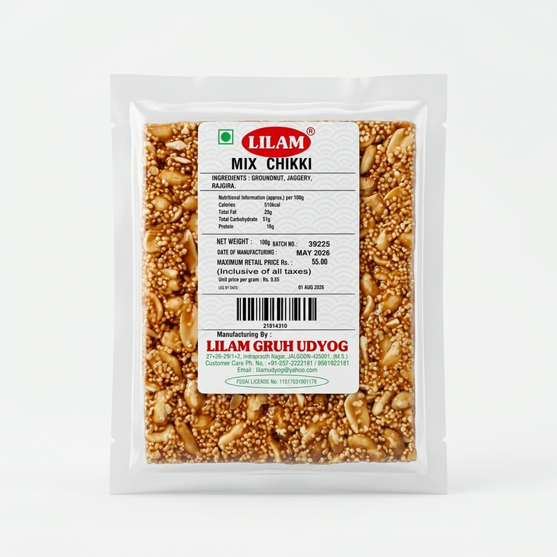 LILAM MIX CHIKKI 100GM
