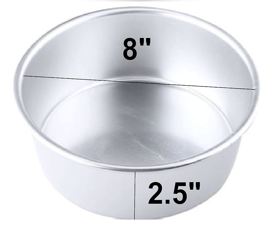 8X2.5 inch ROUND ALUMINIUM TIN