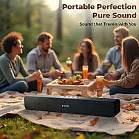 Musi Bar 7 LSB-615 16W Portable Bluetooth Soundbar – Dynamic Drivers