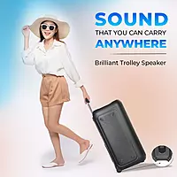 lapcare LAPSONIC III LPS‑333: 50 W powerful stereo with wireless mic, Bluetooth/Mic/USB/TF/FM support, LED lighting & remote control—ideal for parties