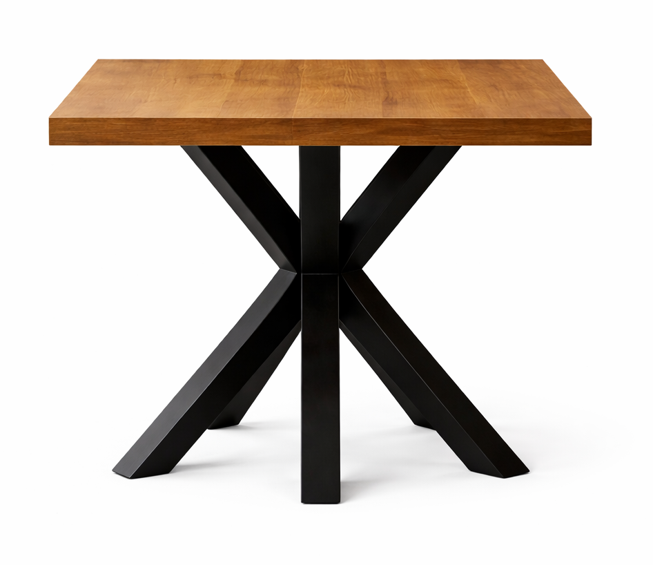 Cooper Dining Table in X Metal Leg