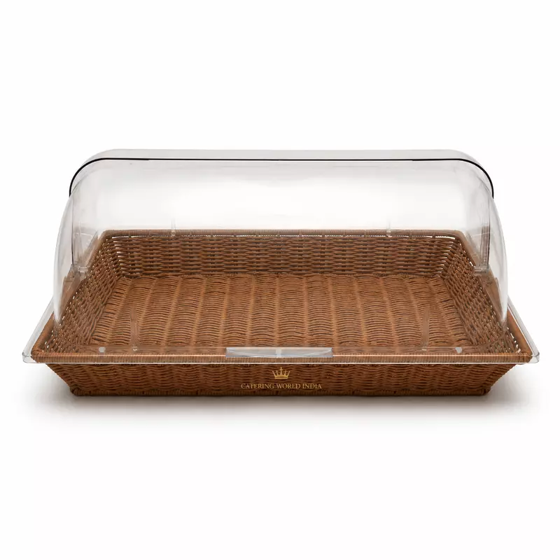 RECT BREAD BASKET W COVER