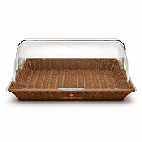 RECT BREAD BASKET W COVER