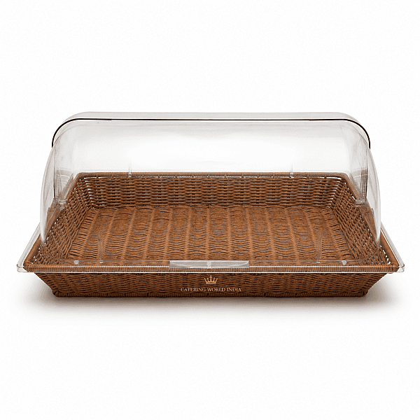 RECT BREAD BASKET W COVER