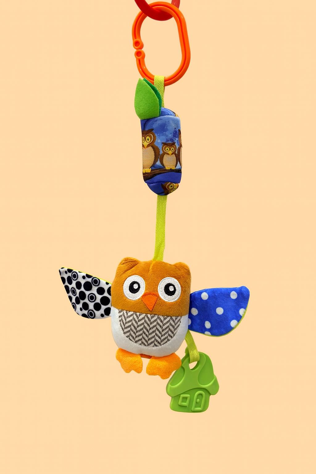 Baby Owl Multi-Sensory Hanging Teething Toy & Rattle Baby Owl Multi-Sensory Hanging Teething Toy & Rattle