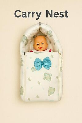 Pure Nest - Crinkled Muslin 3-in-1 Baby Bed, Sleeping Bag & Carry Nest