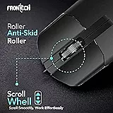 Frontech MS-0102 – Wired optical mouse with 1000 DPI, ergonomic design, and smooth tracking for precise and comfortable daily use.