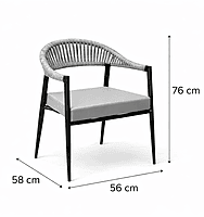 Rivera Outdoor Accent Patio Weaving Chair