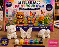 Reusable Teddy, Butterfly & Small Tortoise DIY Painting Kit – Paint Your Own Cute Friends