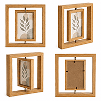 Rotating Wooden Photo Frame