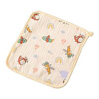 Muslin Crepe Wash cloth / Face towel - Colour Printed - Pack of 5 (Assorted)