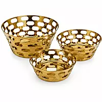 BREAD BASKET ROUND GOLDEN MEDIUM