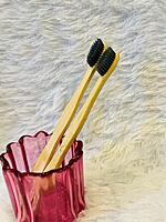 Bamboo Adult Toothbrush- Activated Charcoal Bristles