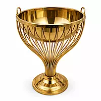 KADHAI DUSTBIN GOLD ZM