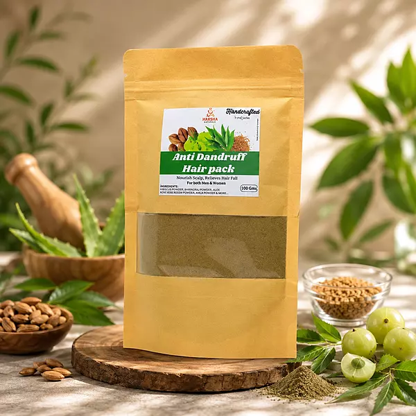 Harsha Naturals - Anti Dandruff Hair pack - 100 gms