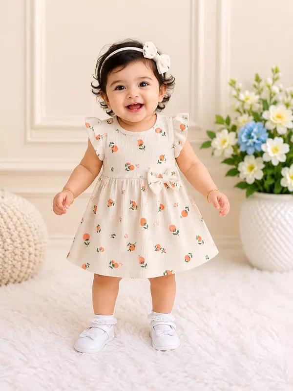 Cute Cotton White frock