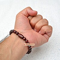 8mm Red Sandalwood Lal Chandan Bracelet