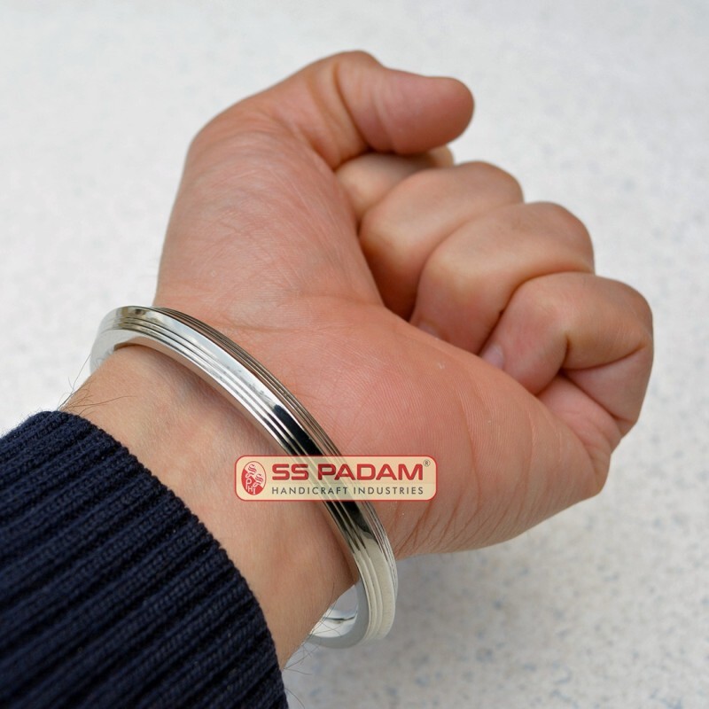 8mm Stainless Steel Bold Plain Punjabi Kada